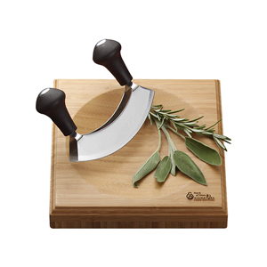 Moso Bamboo Mincing Board and Knife