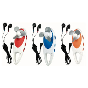 Clip On Fan & FM Scan Radio