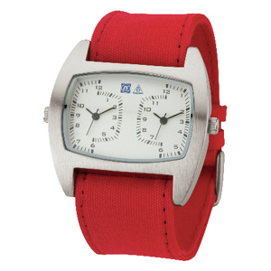 Dual Time Unisex Wristwatch