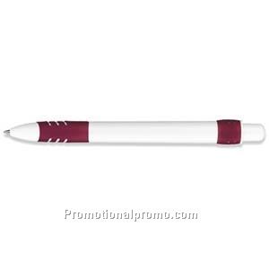 Paper Mate Dash White Barrel/Cranberry Grip & Trim Ball Pen