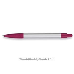 Paper Mate Tempo Silver Barrel/Berry Trim Ball Pen