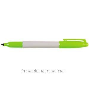 Sharpie Fine Point Grey Barrel/Lime Permanent Marker