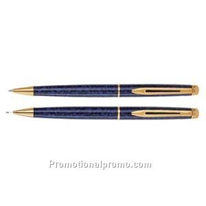 Waterman H59757isph59506e Marbled Blue GT Ball Pen/Pencil Set
