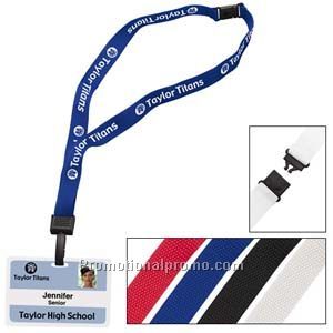 3/4 Inch Breakaway Lanyard with Key Ring