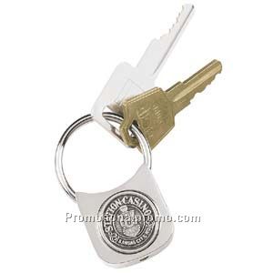 Silver Twist-Lock Key Tag