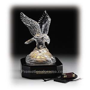Triumphant Eagle with Prey with Lighted Base