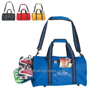 Duffel Bag With Stripe Handles