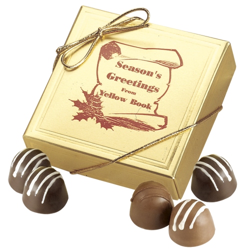 4 Chocolate truffles in gift box