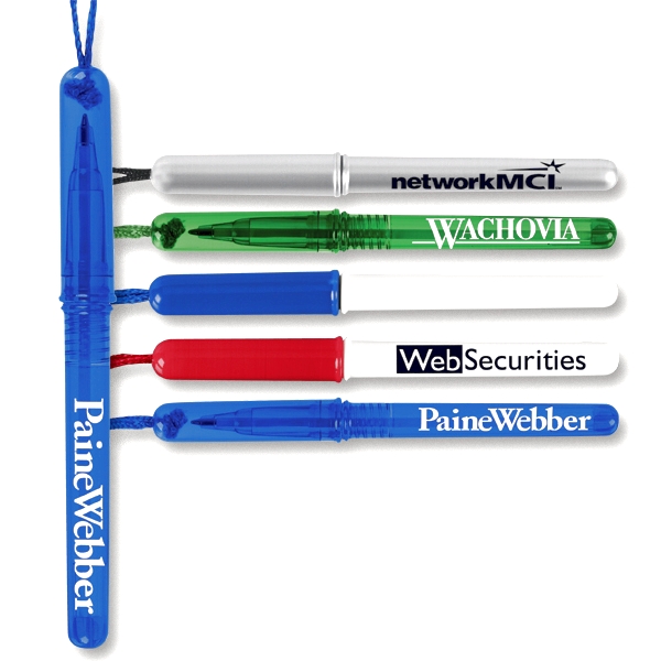 COLOR-CAP PEN-ON-A-ROPE