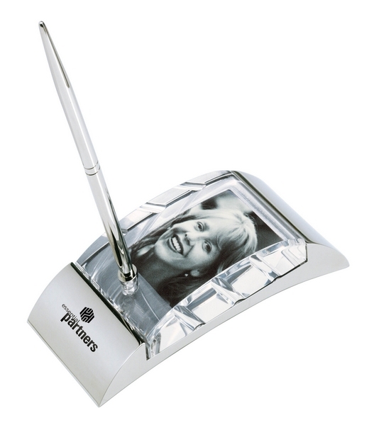 Crystal Photo/Pen Holder
