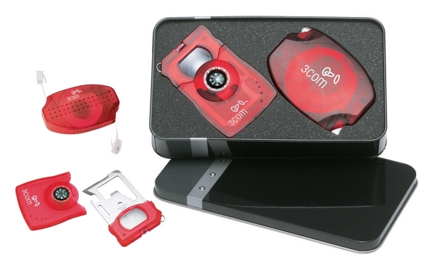 10-in-1 Compass Survival Card / 12ft Retractable Modem Cord Giftset