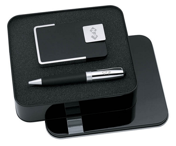 Ballpoint Pen / Business Card Case Giftset