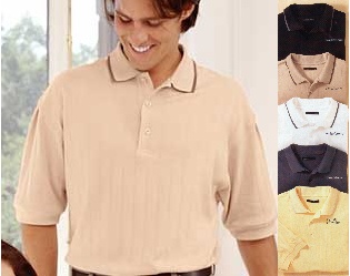 Perry Ellis Drop Needle Interlock Polo