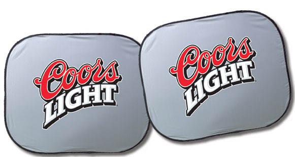 Dual panel nylon auto sunshades