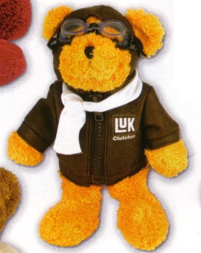 9" Bear in 4pc. Aviator Outfit