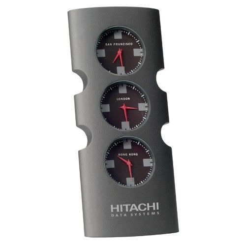 Three Time Zone Tower Clock