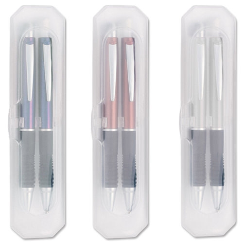 Retro Metallic Pen & Pencil Set