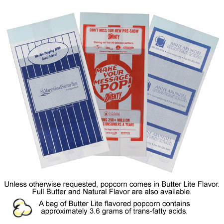 Full Print Popcorn Bag 1 Color
