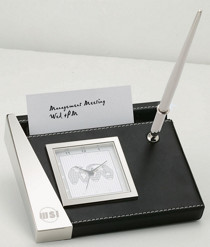 Clock/Pen Stand/Card Holder