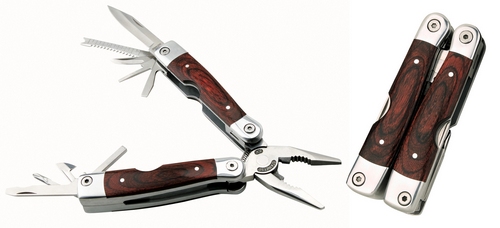 SPRING LOADED WOOD HANDLE PLIER