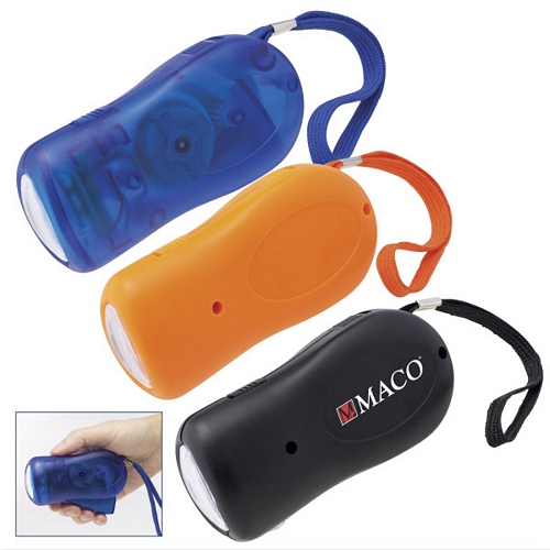 ELLIPTIC HAND POWERED FLASHLIGHT