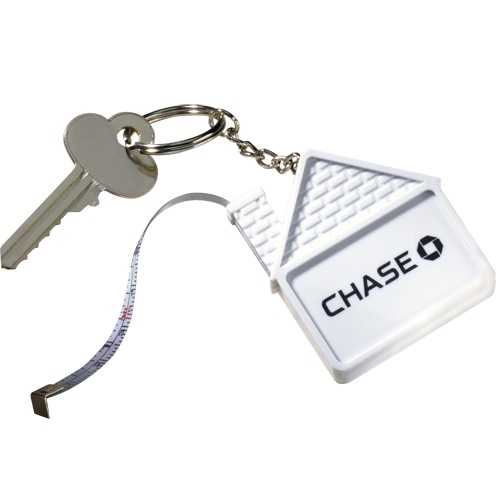 House Shaped Tape Measure with Key Chain