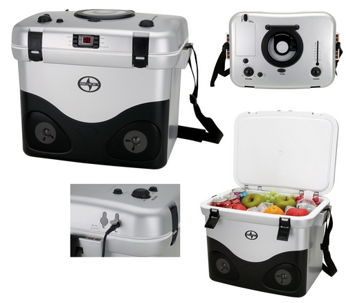 Cooler With CD MP3 Player And AM/FM Radio