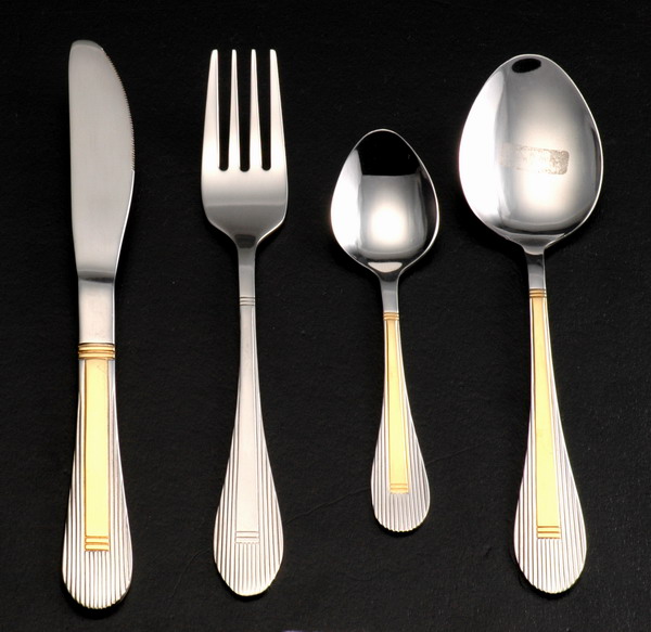 Gold-plated flatware
  
   
     
    