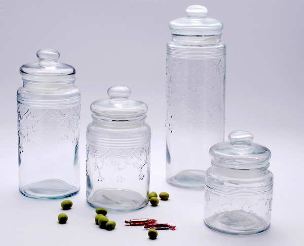 4pcs storage jar set with glass lid
  
   
     
    