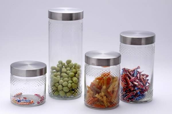 4pcs storage jar set with metal lid
  
   
     
    