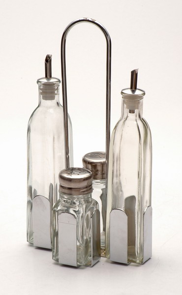 cruet set with metal stand
  
   
     
    