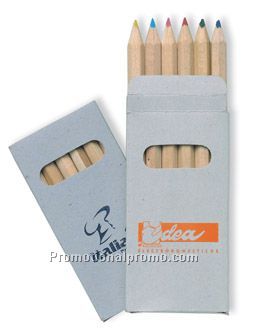 6 coloured pencils set