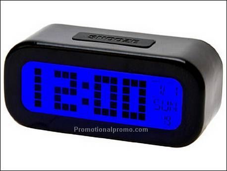 Alarm clock Backlight LCD black