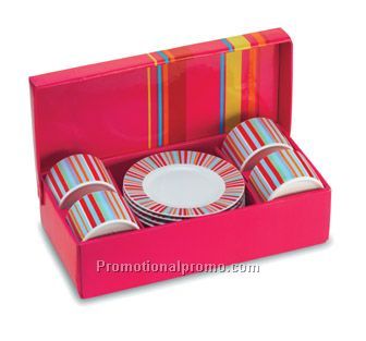 Arlechino. 4 pc cappuccino set