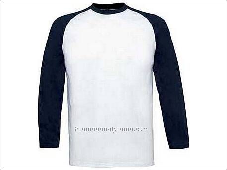 B&C Base-Ball LSL White/Navy