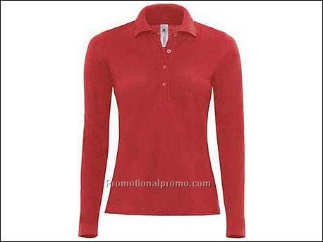 B&C Safran Pure LSL women Red