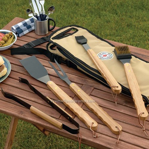 BBQ Set - 5 pc. Bamboo