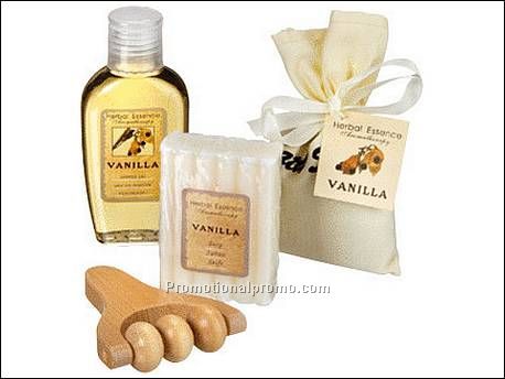 Badset vanille. Set met 120 ml. douch...