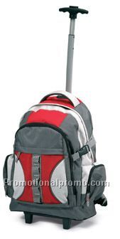 Bi-colour trolley backpack