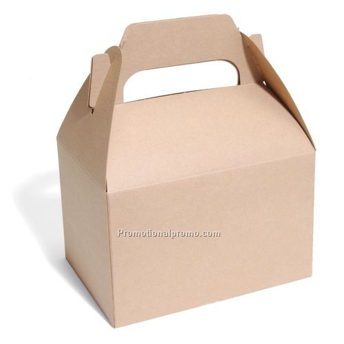Box - Natural Kraft Gable Lunch Style Gift Box, 6