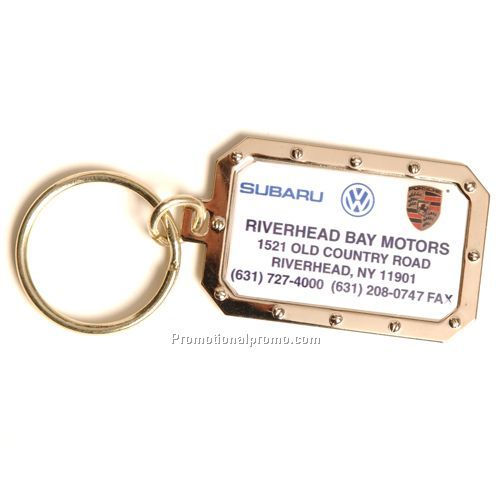 Brass Rugged Dome Keychain