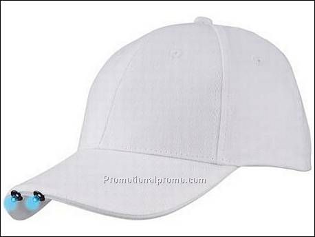 Cap met lampjes. Boven in deze gepate...