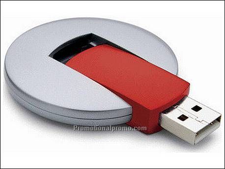 Circular USB stick. 1 GB 2.0.