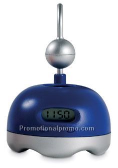 Clip stand with clock