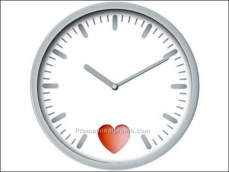 Clock pendulum Heart Beat white