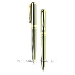 Coach twist action ball pen & pencil set