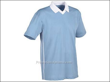 Cool fit v-neck polo. 1x1 gebreide ri...