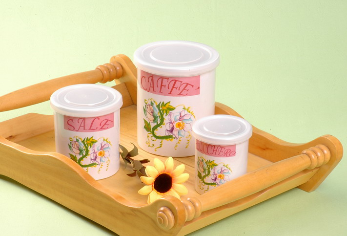 storage jar set with decal
  
   
     
    