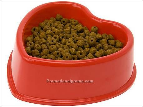 Dogbowl Heartshape melamine