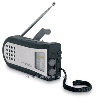 Dynamo AM/FM radio w torch